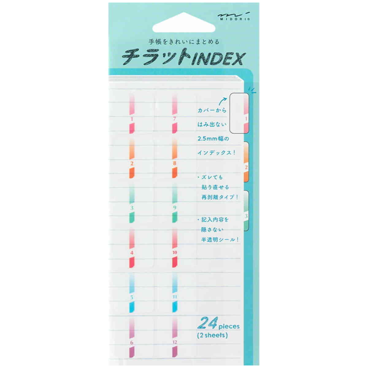 Index Label Chiratto Number Color