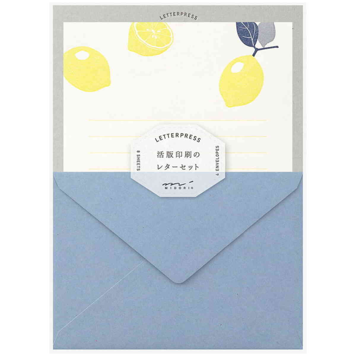 Letter Set 476 Letterpress Lemon