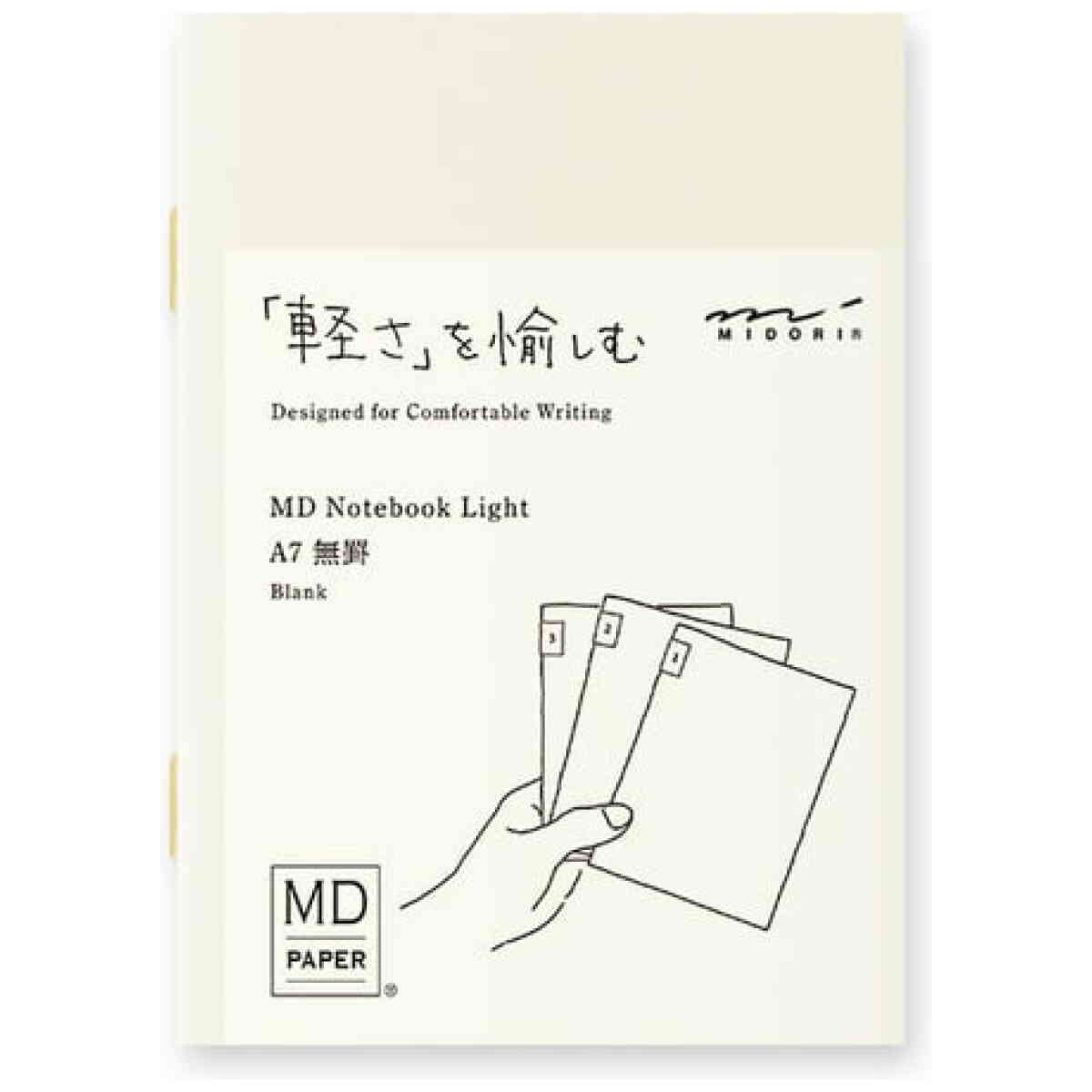 MD Notebook Light A7 Blank 3 pcs Pack