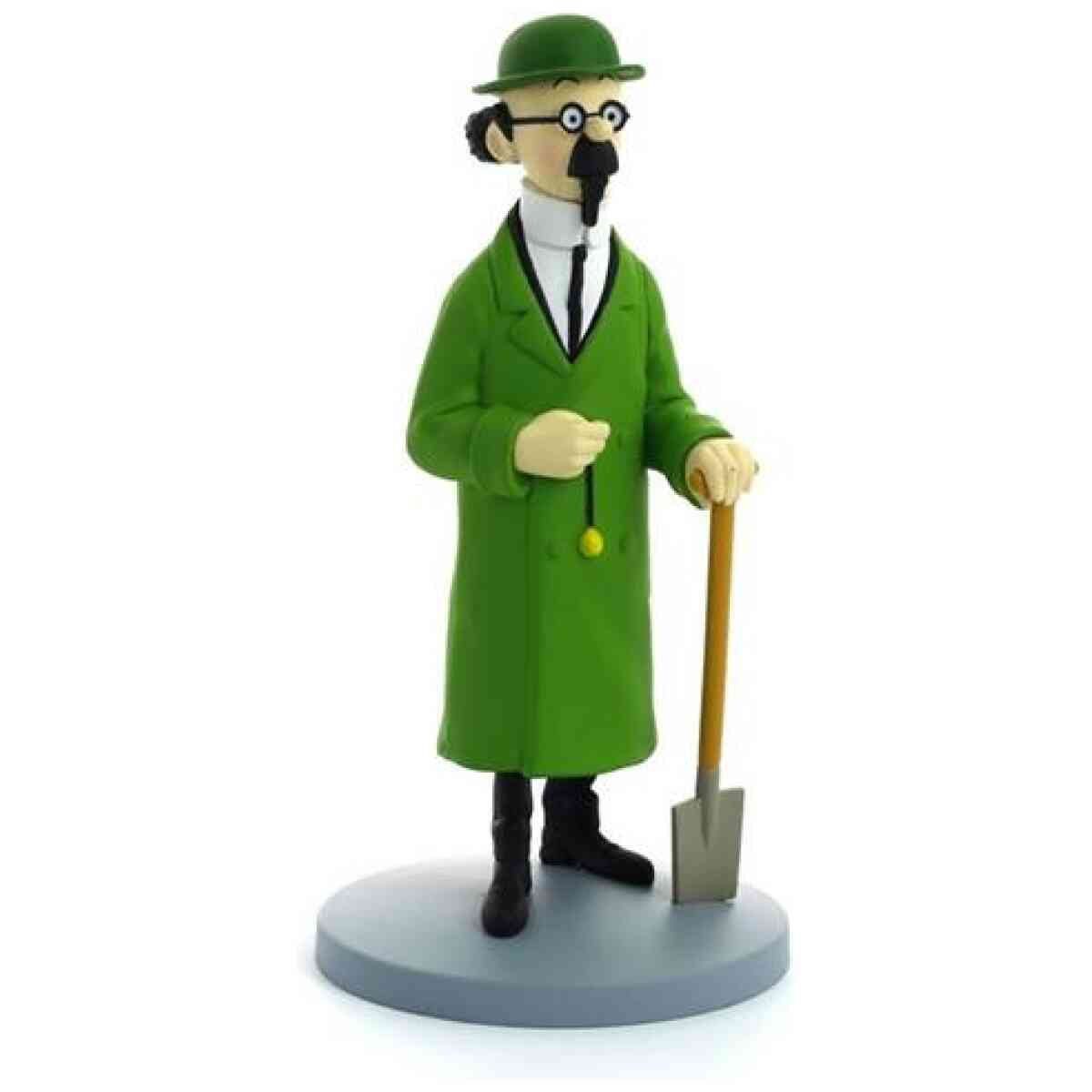 Professor Kalkyl med spade - Staty i resin - 12 cm