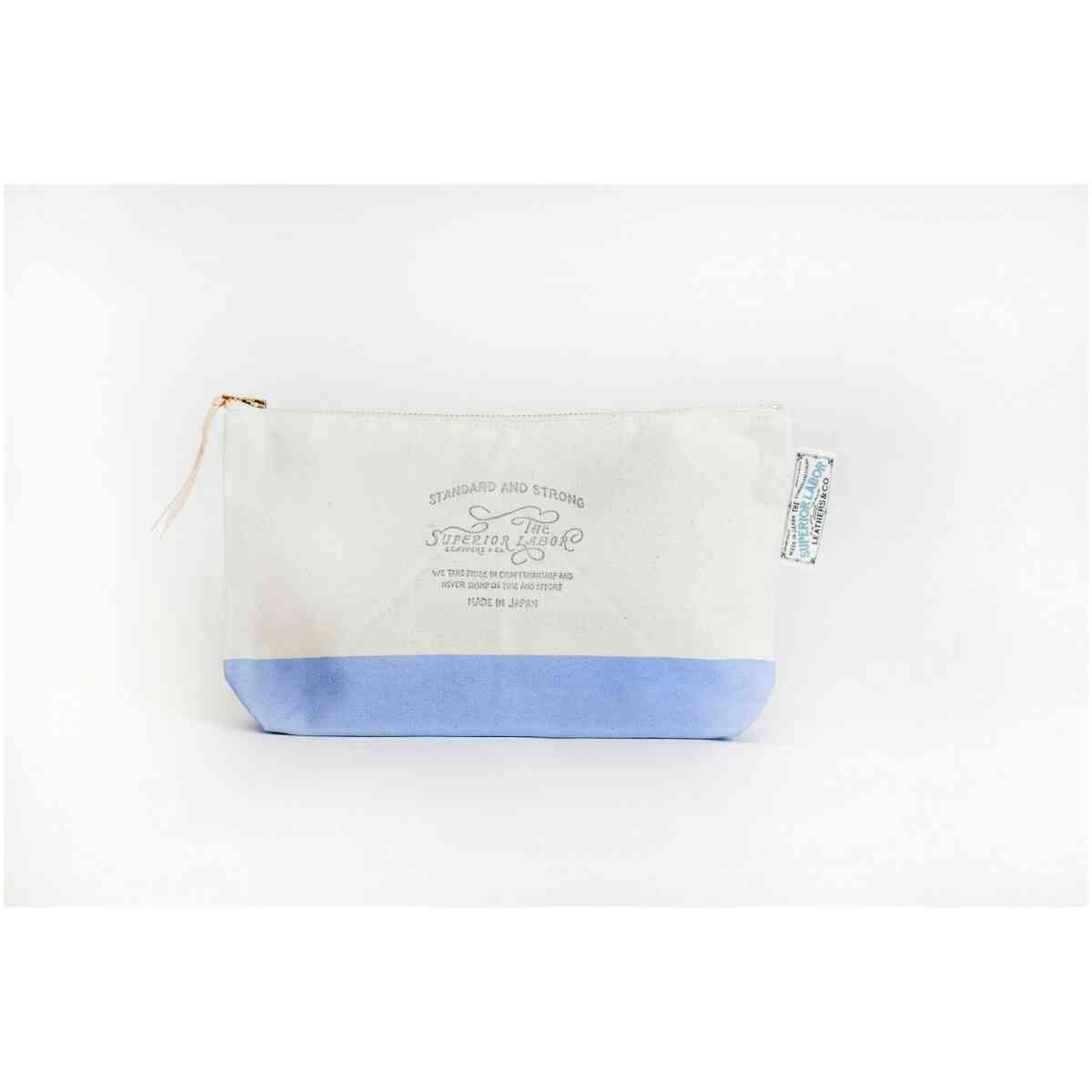 cotton canvas pouch 04 light blue