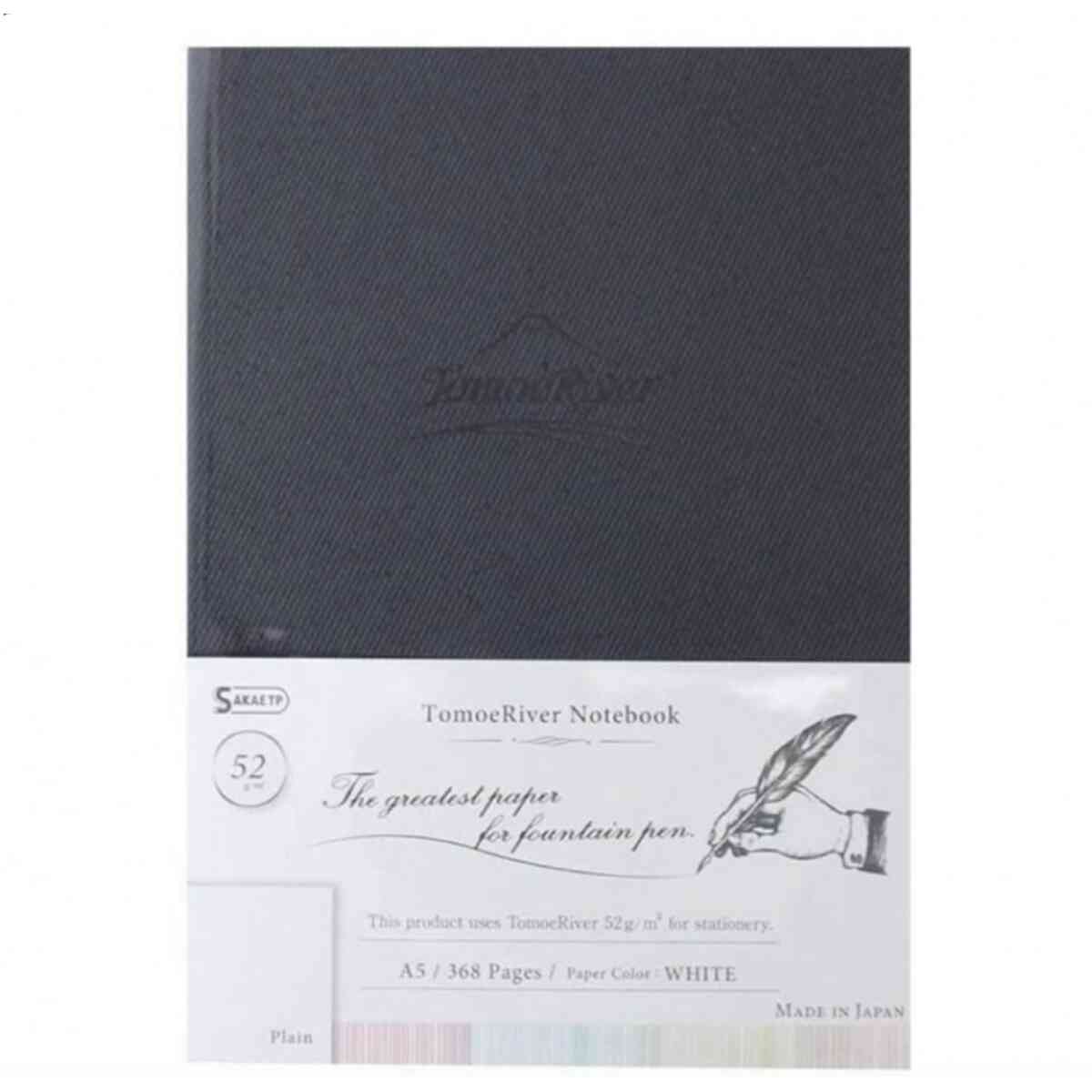 TomoeRiver Notebook hardcover Plain / A5 / White / 52 g/m2