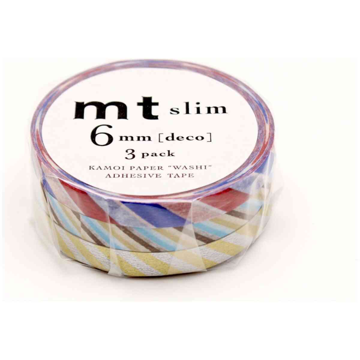 Masking Tejp slim: Set twist cord C, (3 plain rolls per set, each 6 mm wide)