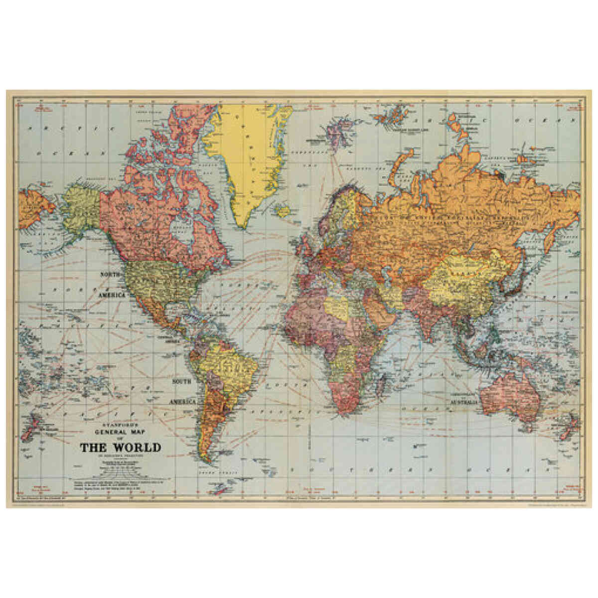 New Chart of The World - Poster