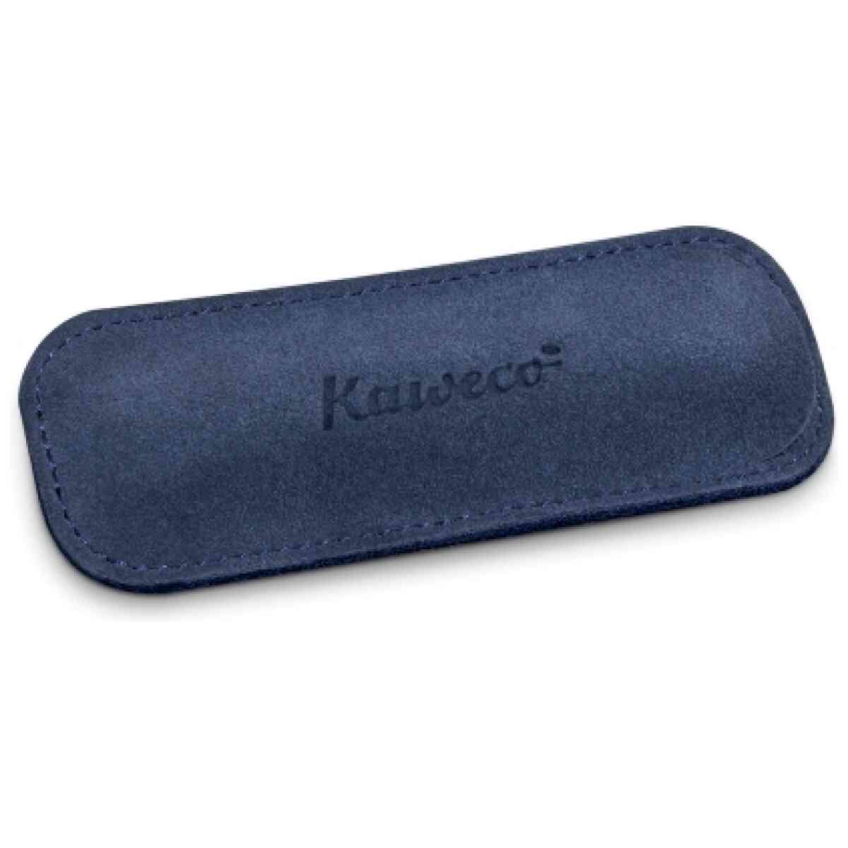 kaweco eco velours navy 2 pen pouch sport