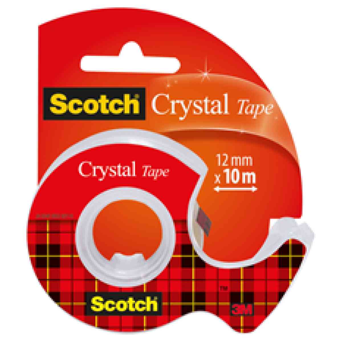 Tejp Scotch kristallklar 600, 10mx12mm, (1210D)