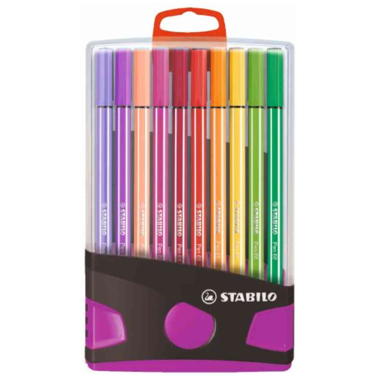 STABILO Pen 68 20 Pack Color Parade Rosa/Antracit