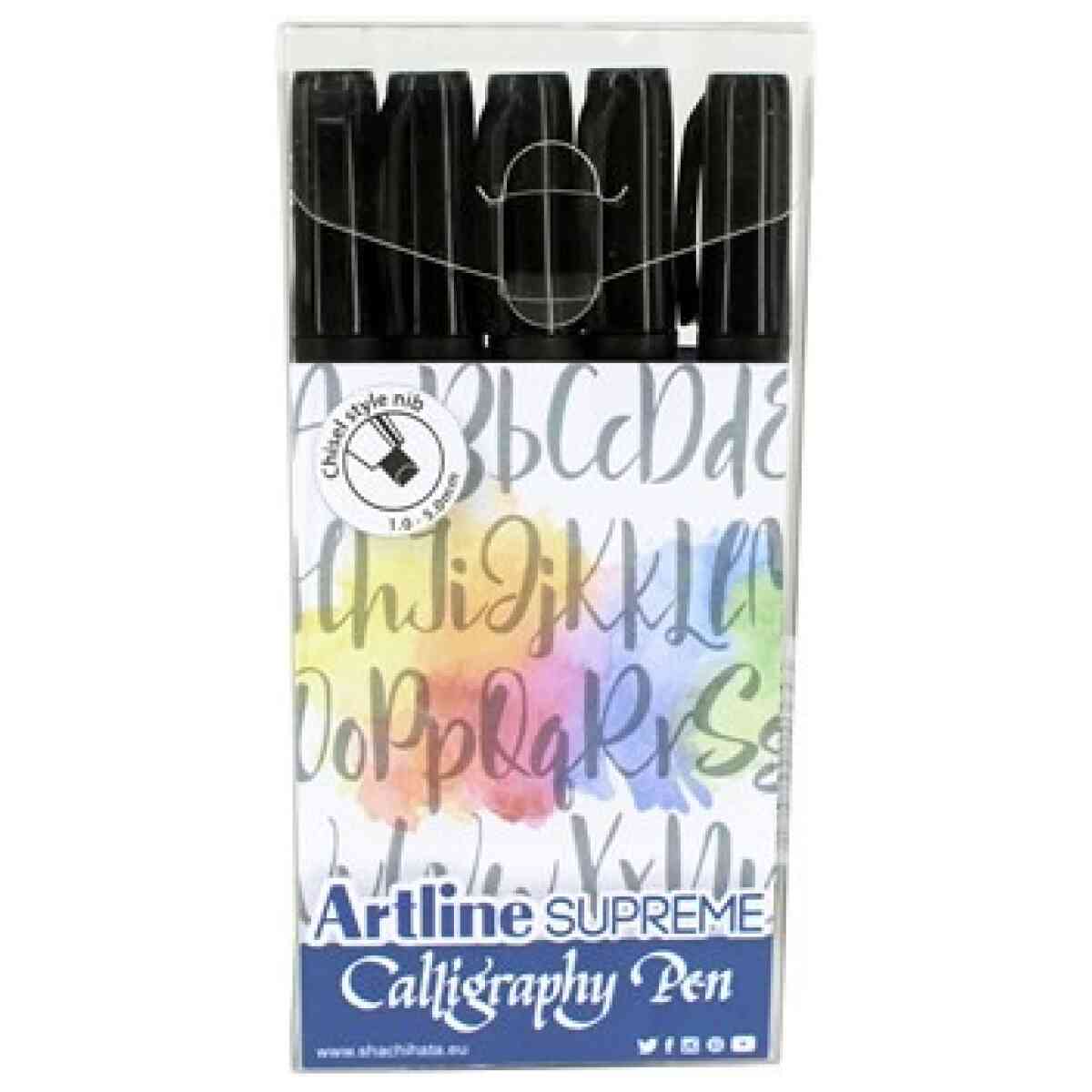 Artline Supreme Calligraphy Pen 5/set Svart