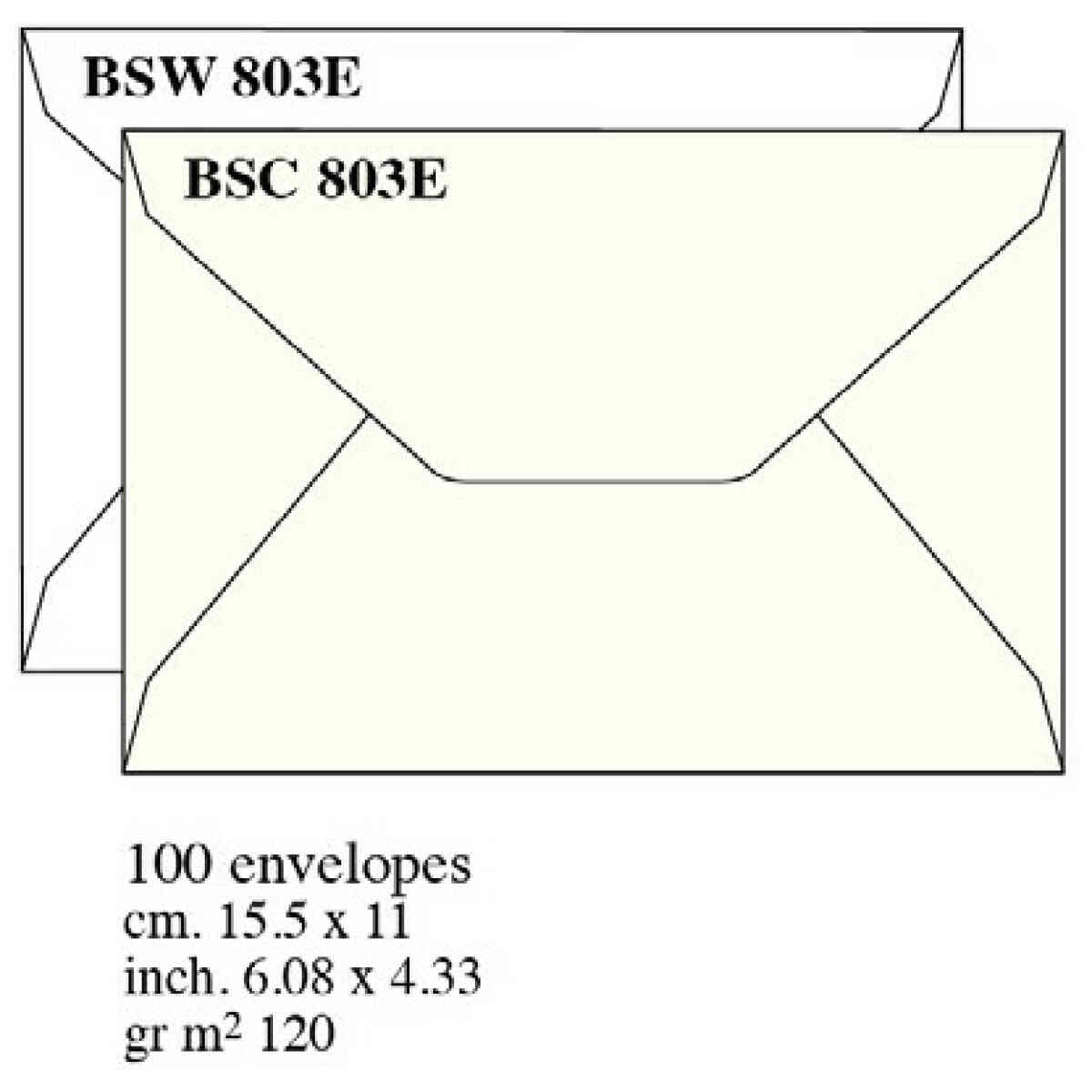 Envelopes cm.15,5x11 (x100) - BSC 803E