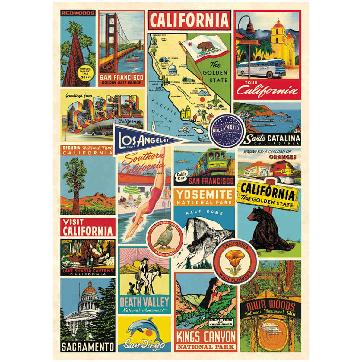 California Collage - Poster