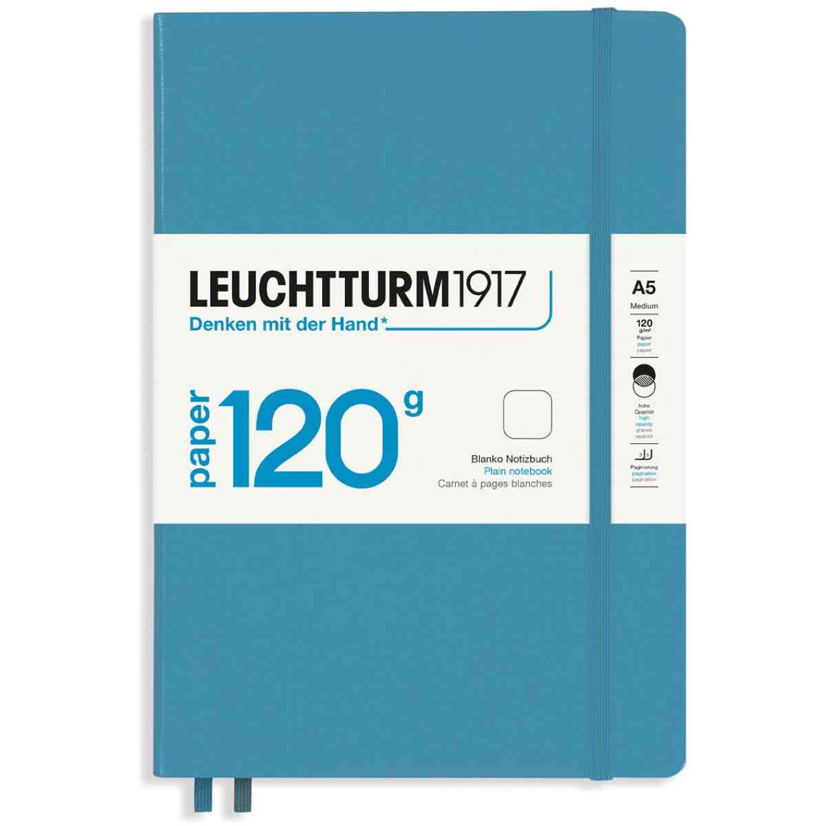 Leuchtturm1917 Notebook A5 120g Hard Olinjerad Nordic Blue