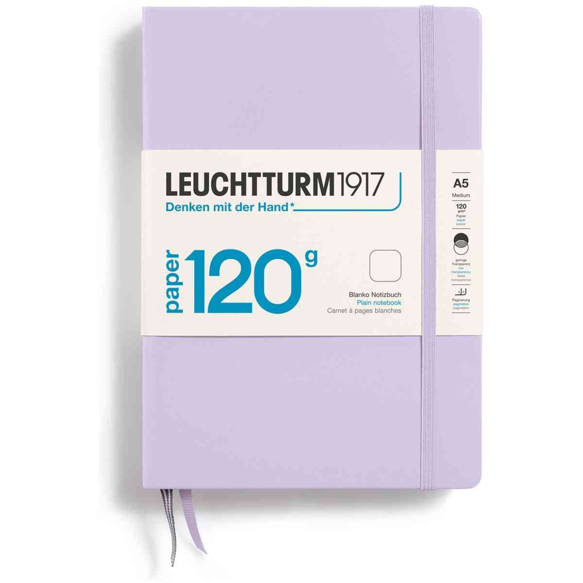 Leuchtturm1917 Notebook A5 120g Hard Olinjerad Lilac