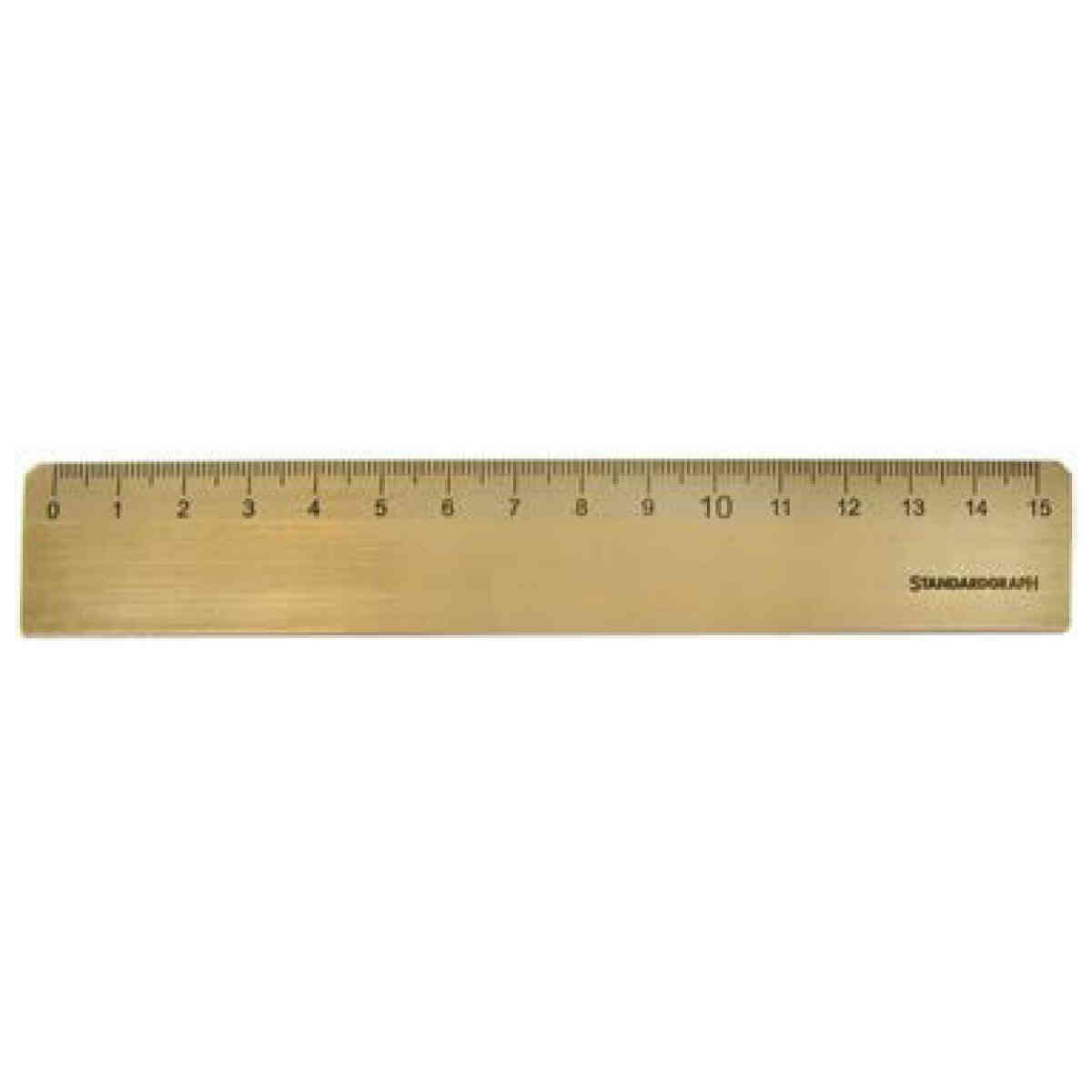 Ruler made from brass 15 cm size 160 x 25 x 2 mm