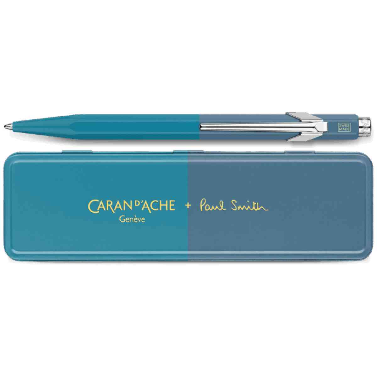 e stylo bille 849 paul smith cyan blue steel blue