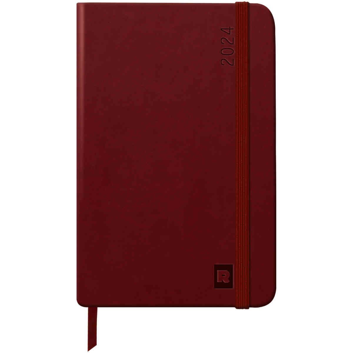 Rhodia Webplanner 2025 A6 Horiz Burgundy/nacurat