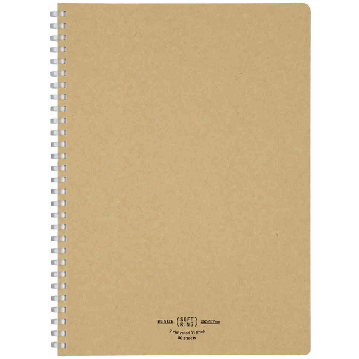 SoftringNotebookB5Beige