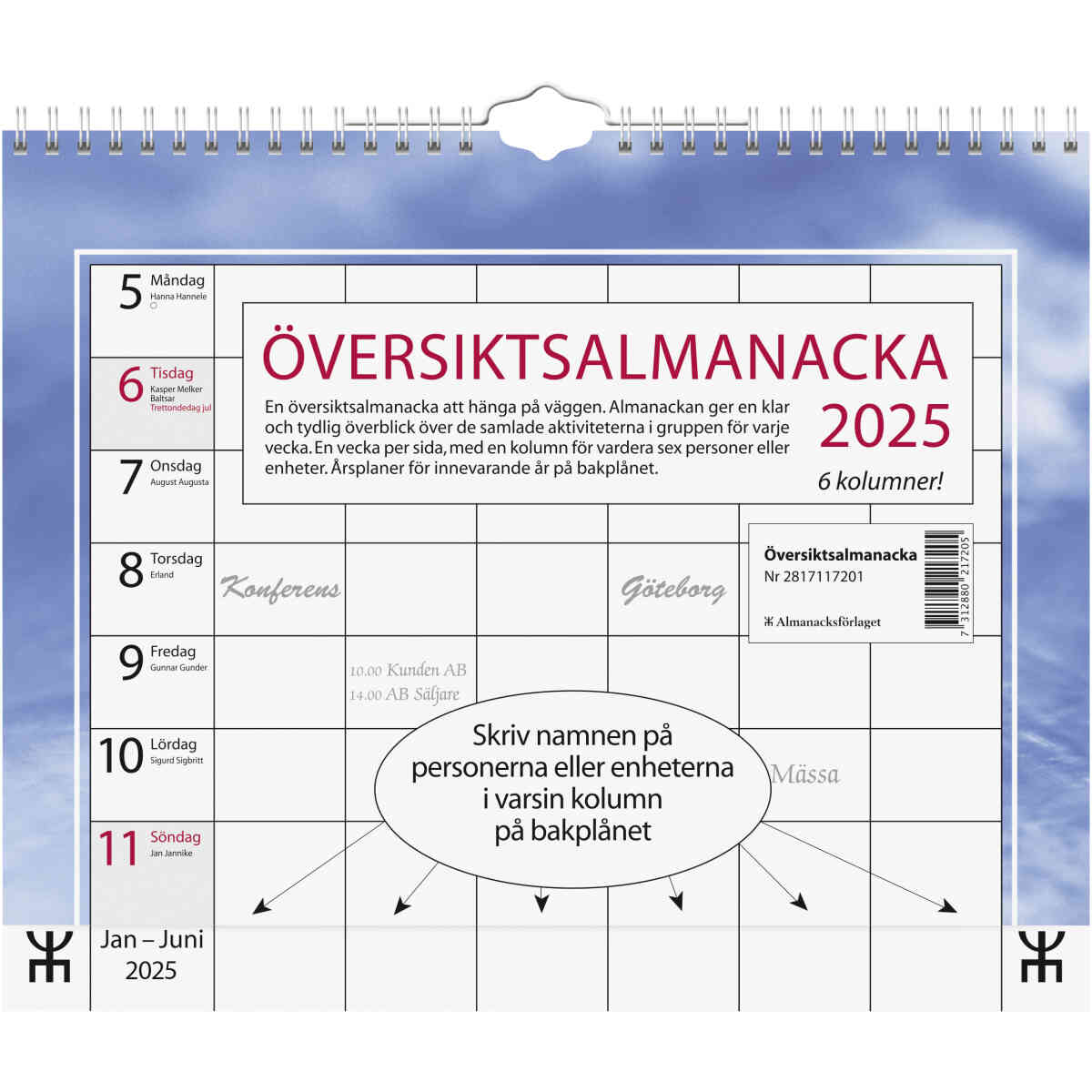 Översiktsalmanacka