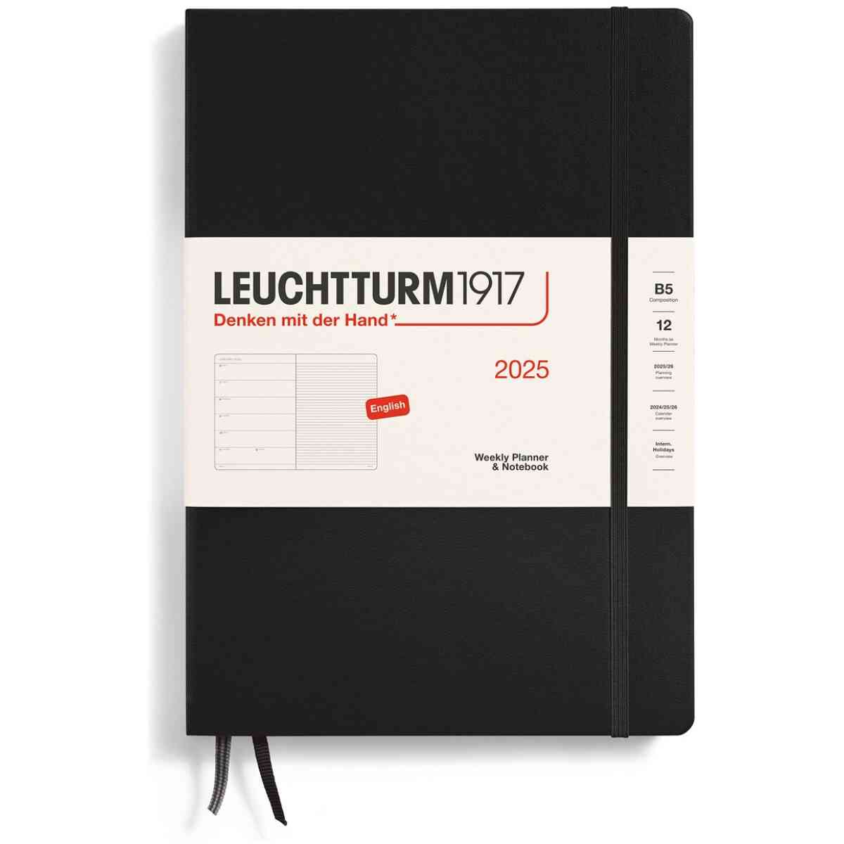 Kalender 2025 Leuchtturm1917 B5 vecka/notes