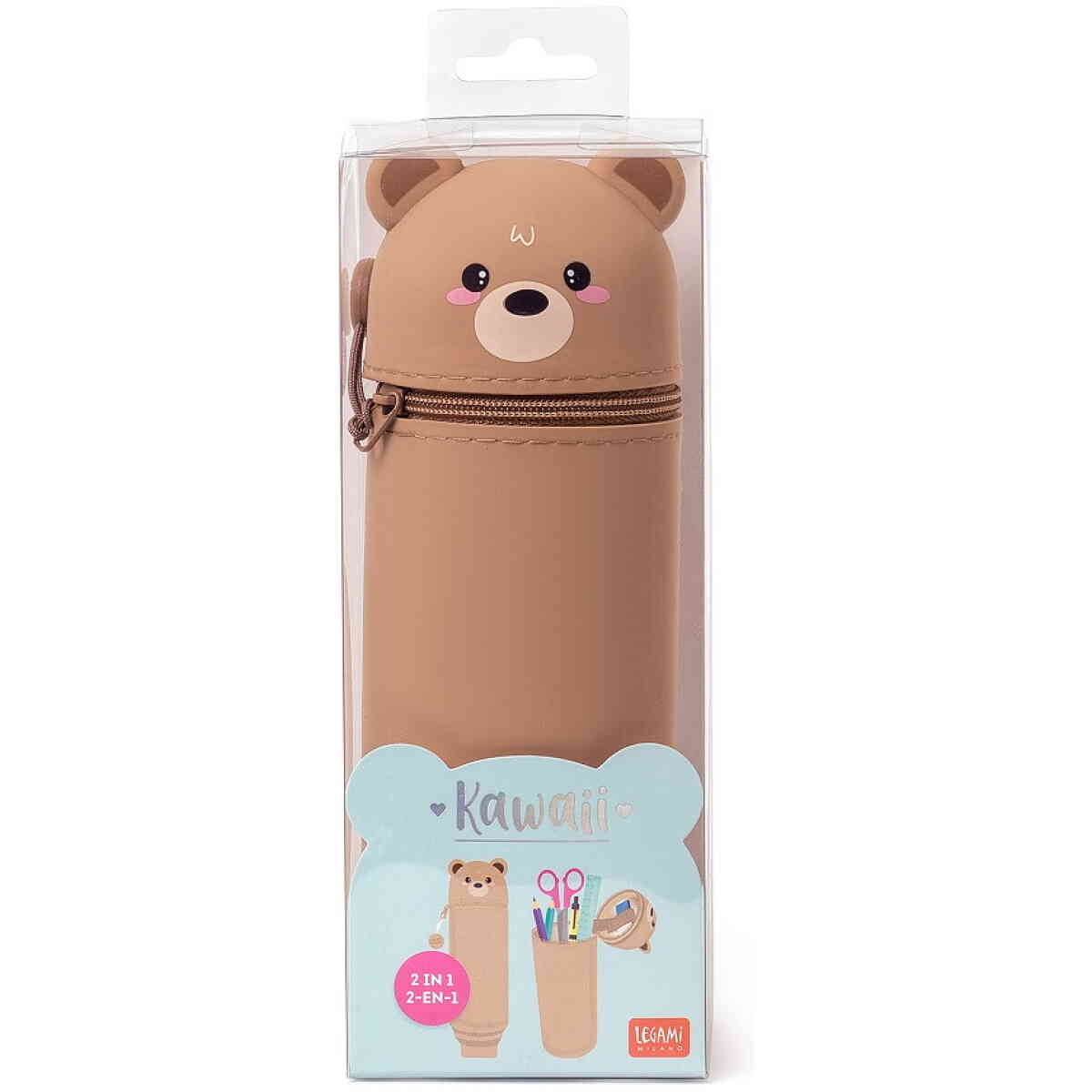 Pennfodral av silikon, Kawaii, Teddy Bear