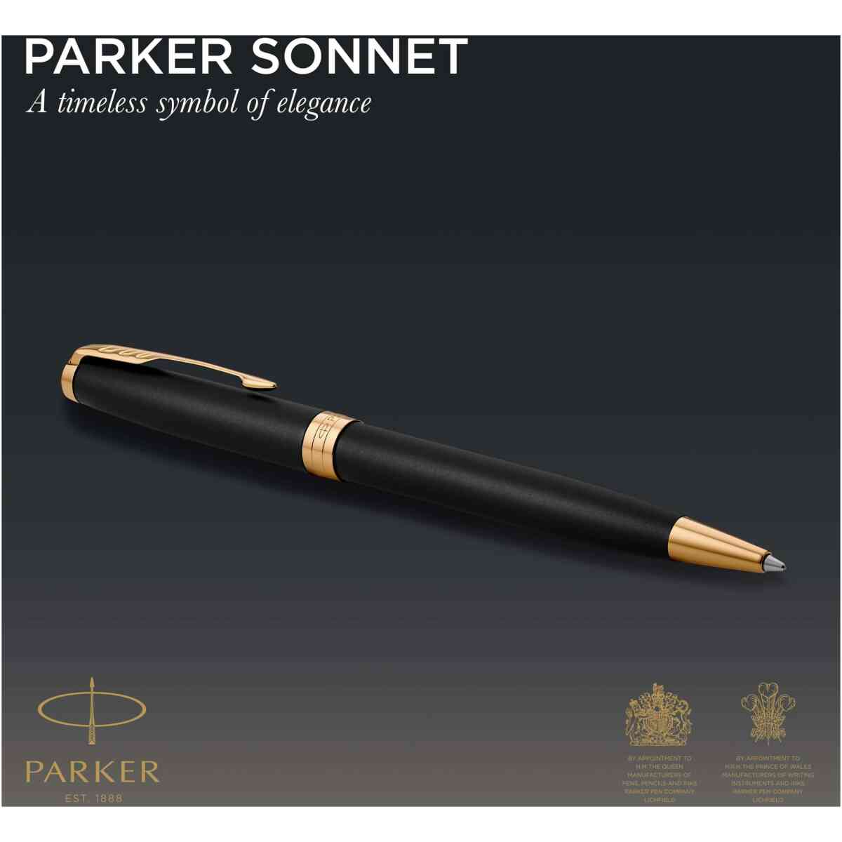 Parker Sonnet Matte Black G.T Ballpen M Black - Bild 2