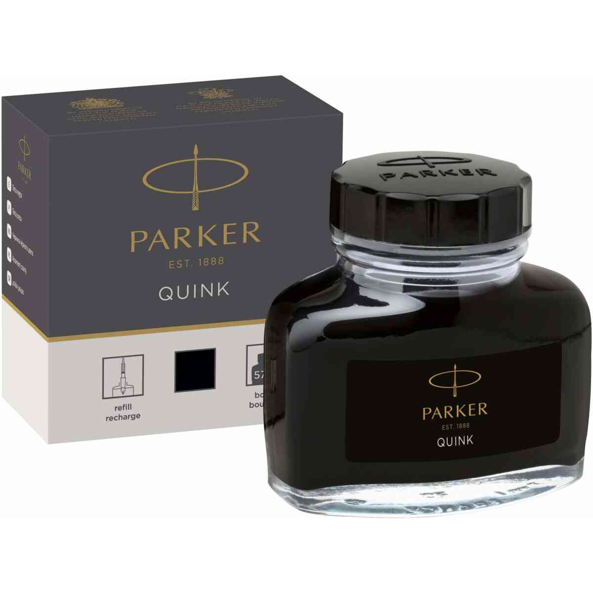 Parker Ink bottle 57ml Quink Ink Black