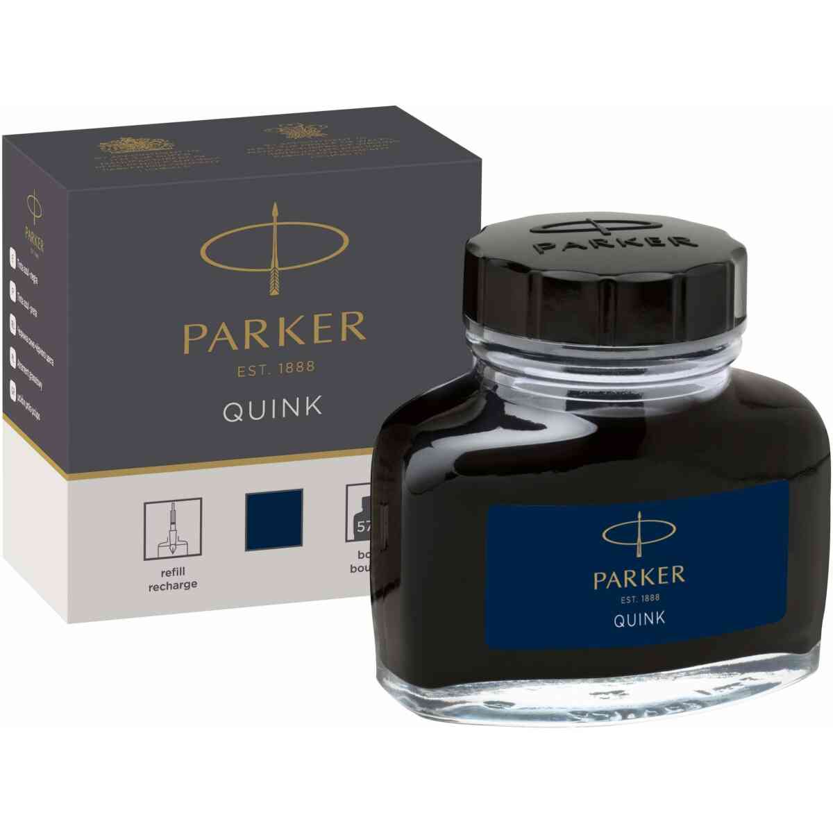 Parker Ink bottle 57ml Quink Ink Blue-Black