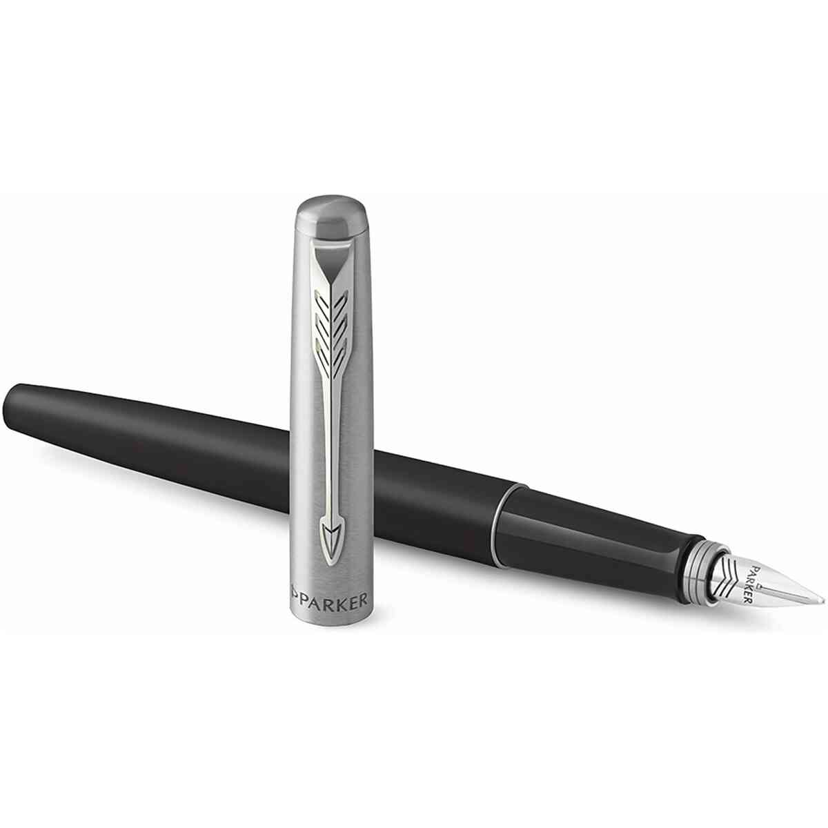 Parker Jotter Bond Street Black CT Fountain Pen M Blue