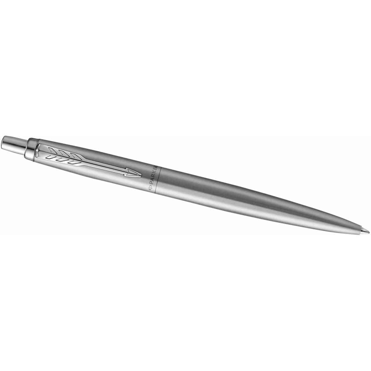 Parker Jotter XL Monochrome Stainless Steel Ballpoint Pen, M Blue