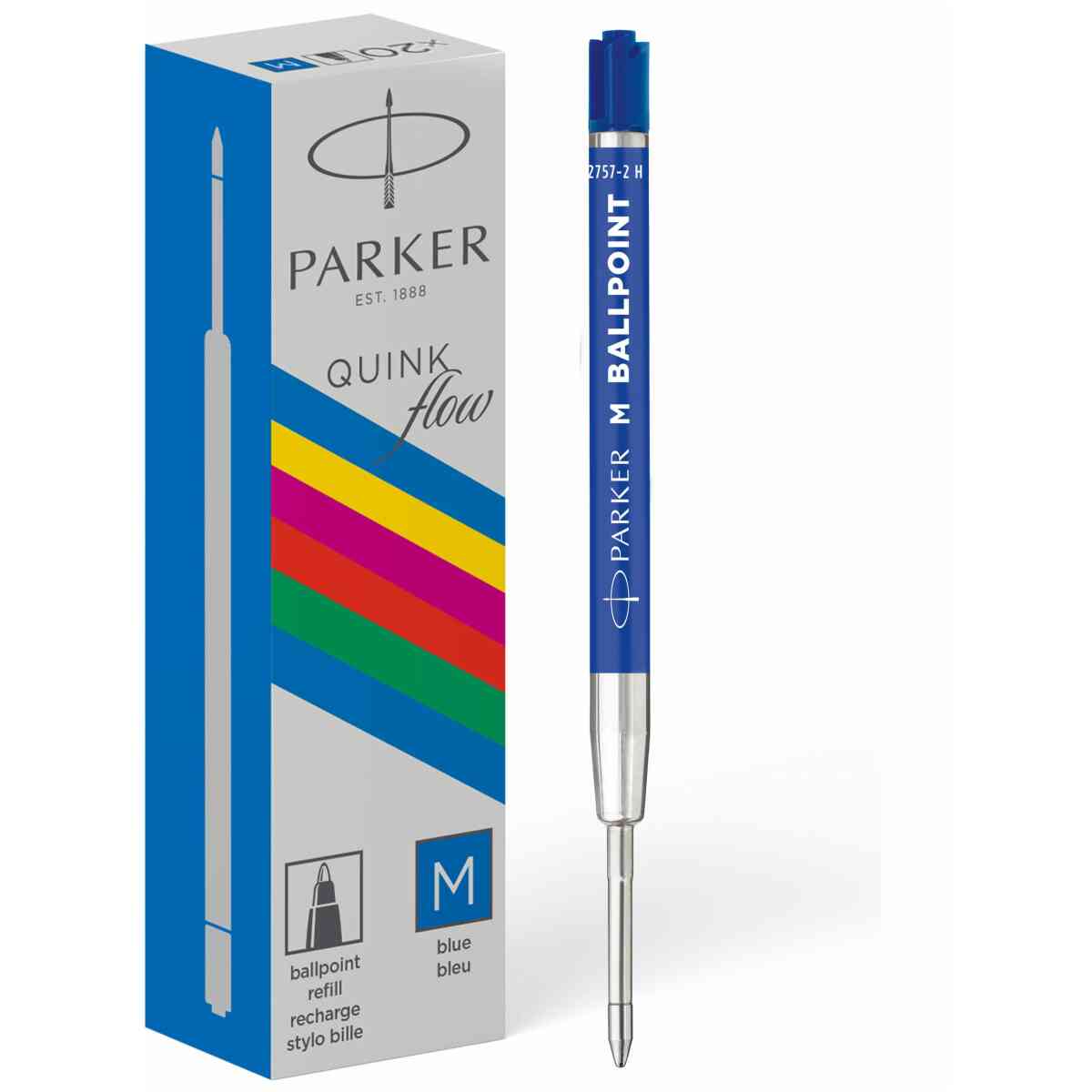 Parker Ballpen economy refill Quinkflow M Blue