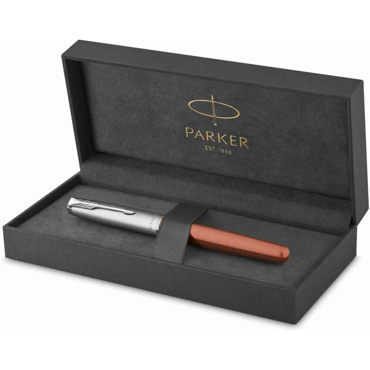 Parker Sonnet Essential Sandblast Orange C.T Rollerball F Black