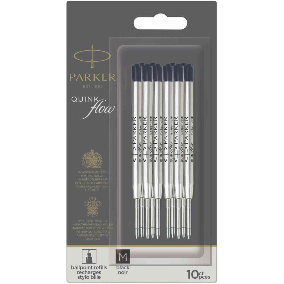 Parker Quinkflow Ballpoint 10 Refills