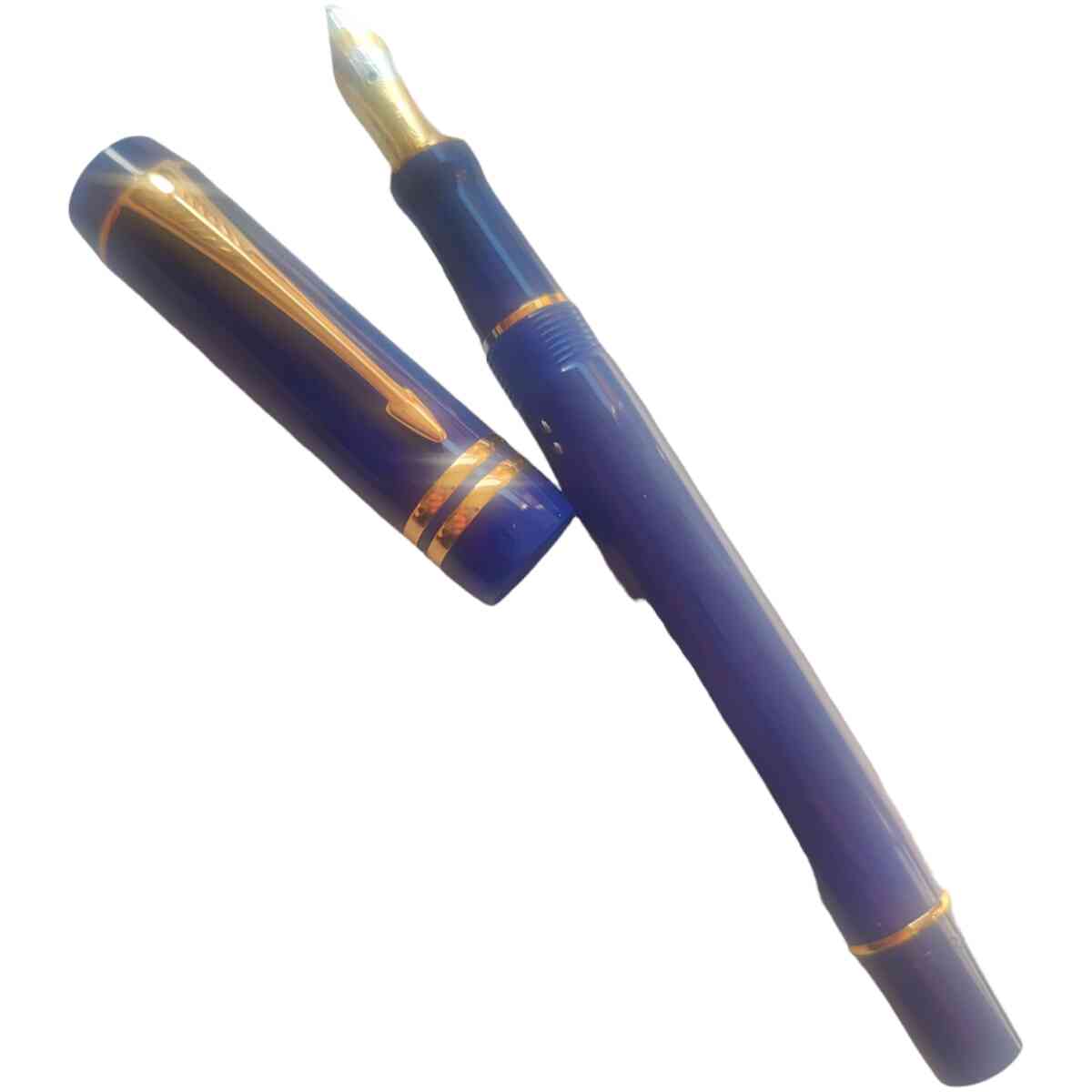 Parker Duofold international Blue  G.T.  Fountain pen  M