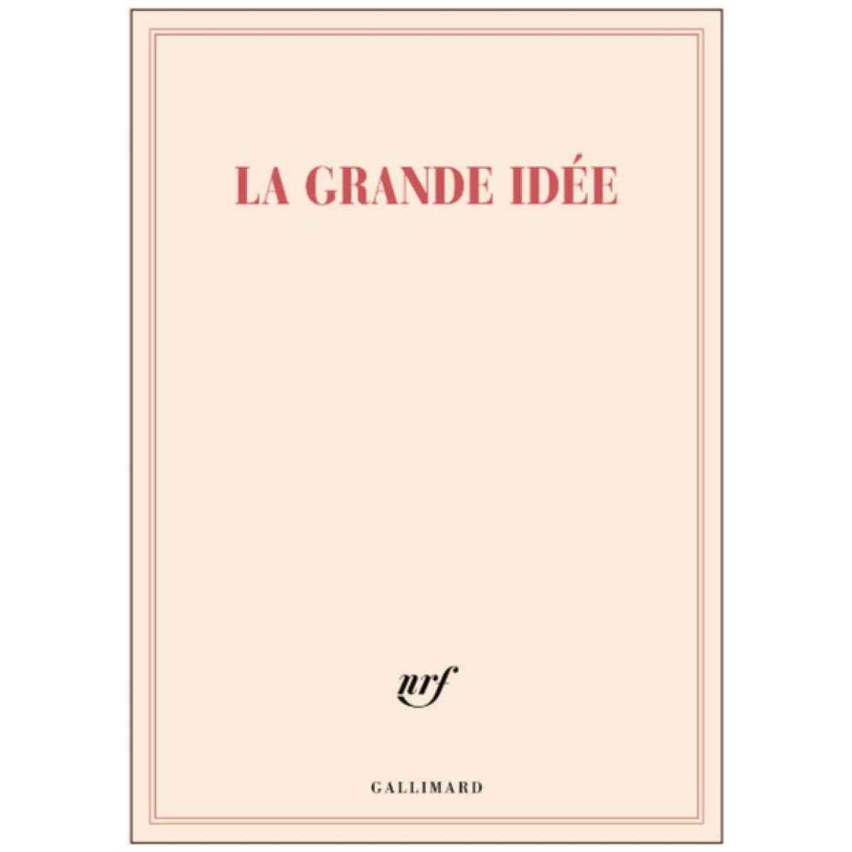 Gallimard Carnet grand format "la grande idée"