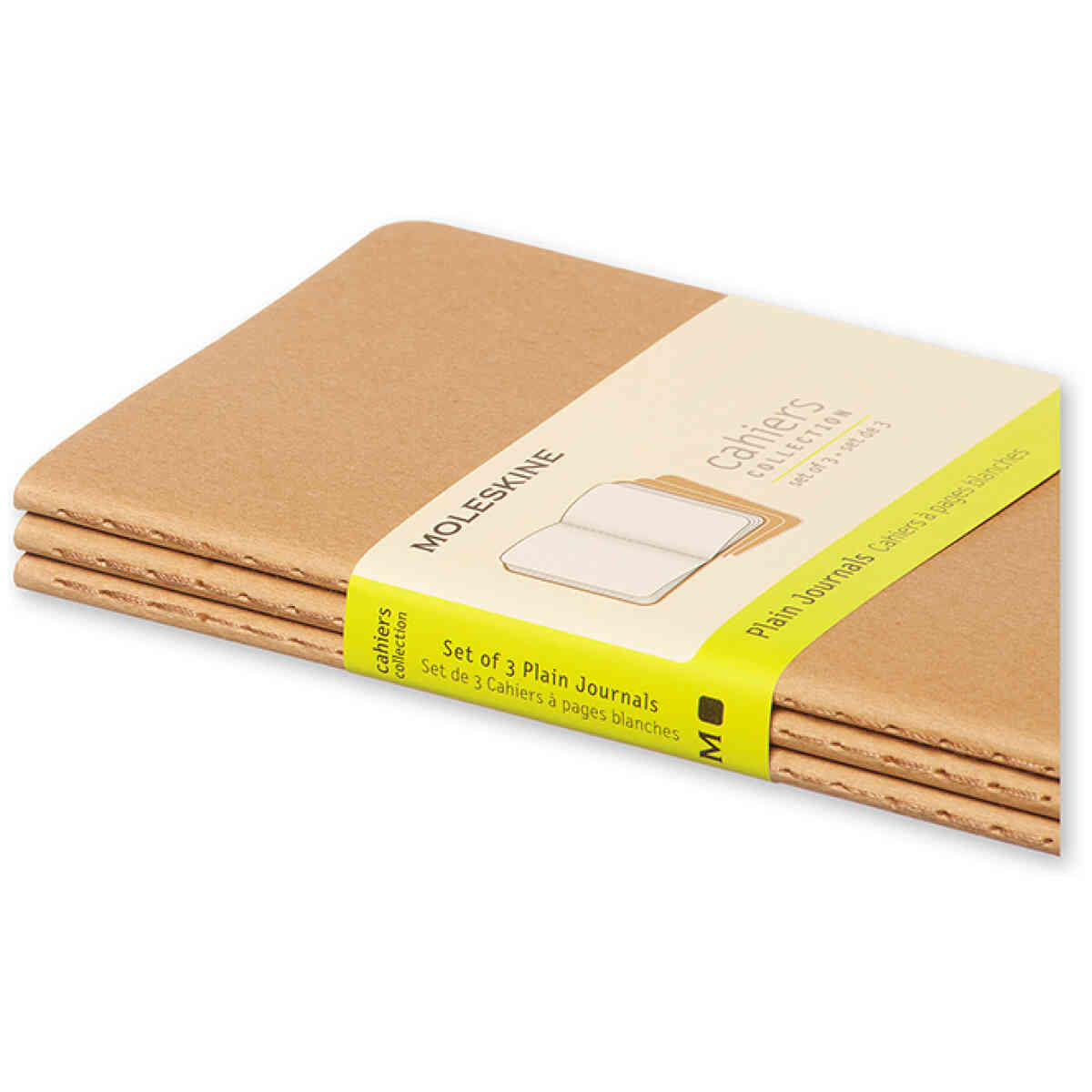 Cahier Journal Olinjerad Pocket Kraft 3-Pack - Bild 4