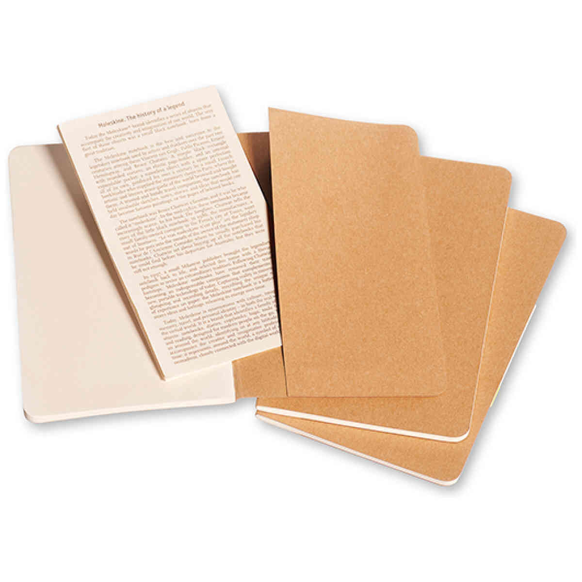 Cahier Journal Olinjerad Pocket Kraft 3-Pack - Bild 3