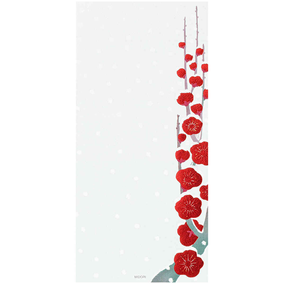 Message Letter Pad Snow Winter Plum - Bild 2