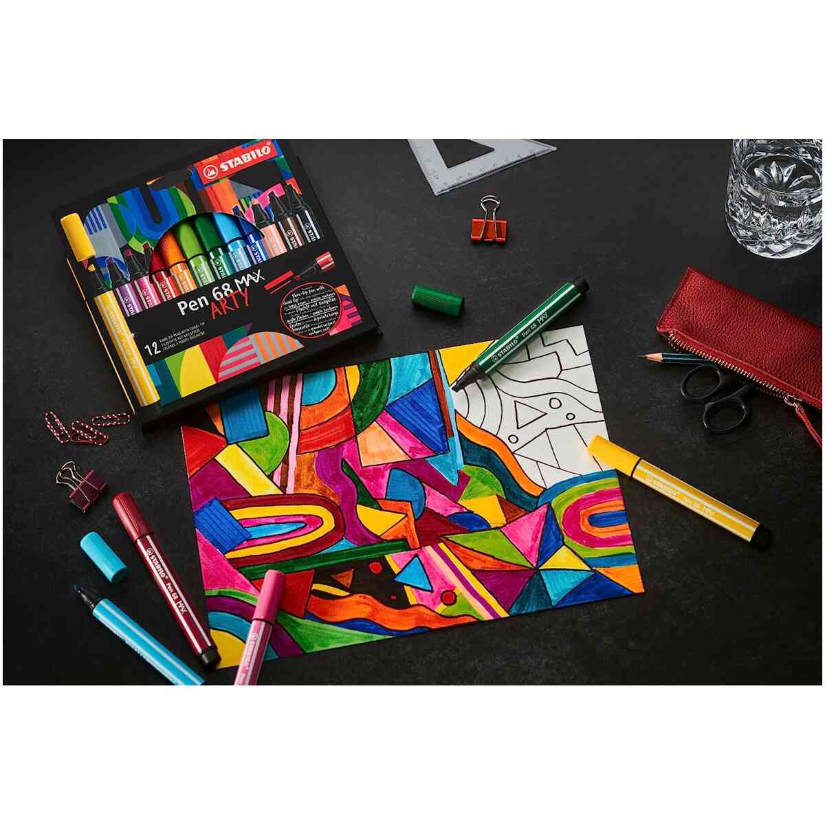 STABILO ARTY Pen 68 MAX 12 Pack