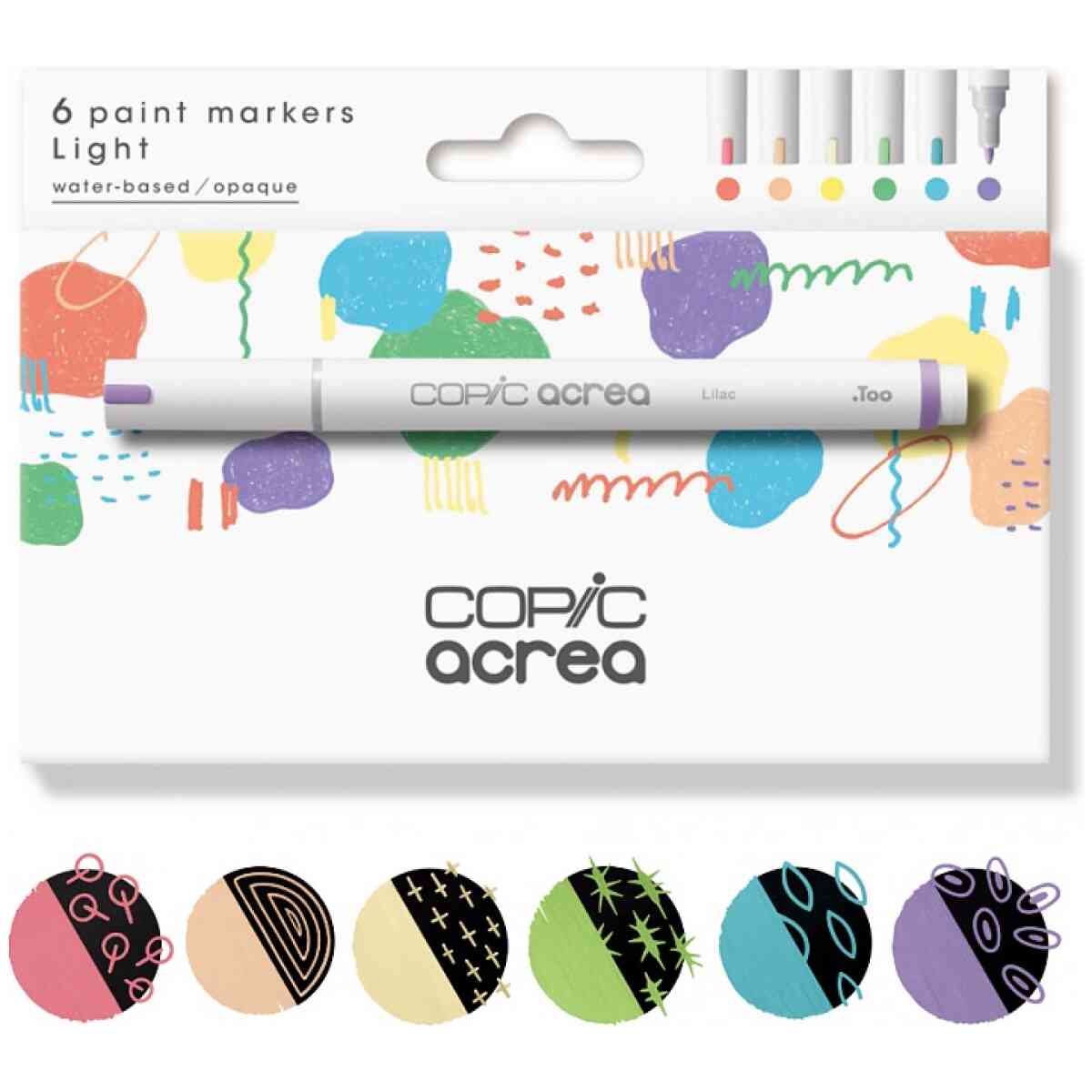 Copic acrea Paint Marker Set, 6 St