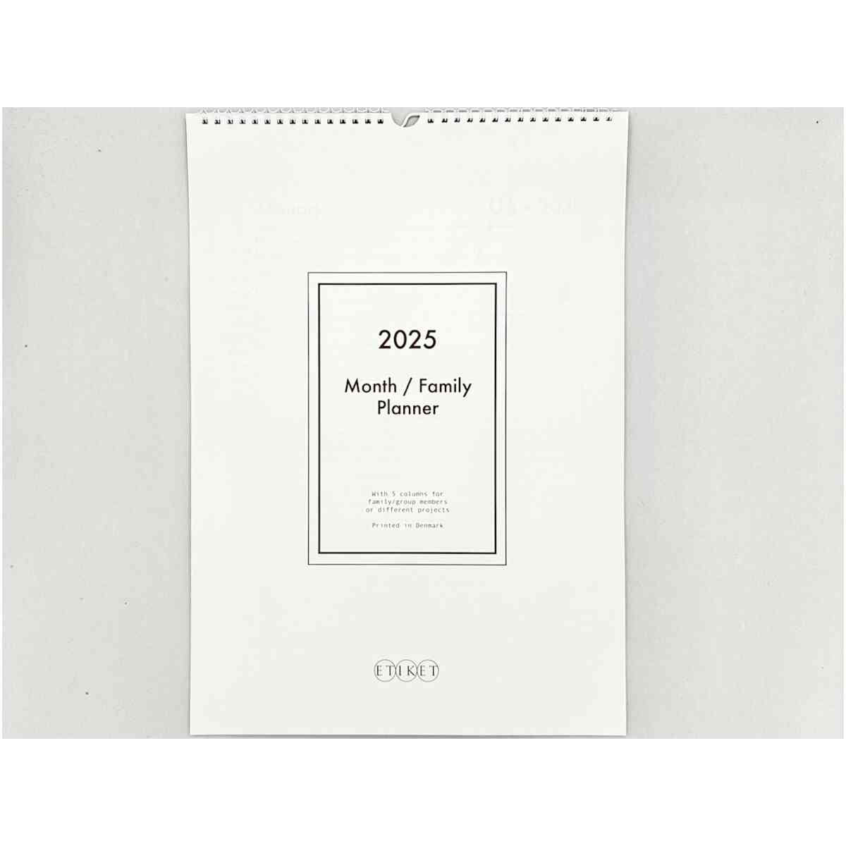 Etiket Wall Calendar 2025