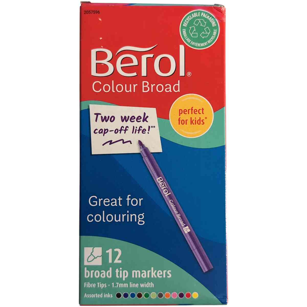 Berol Colour Broad 12 st - Tips 1.7mm