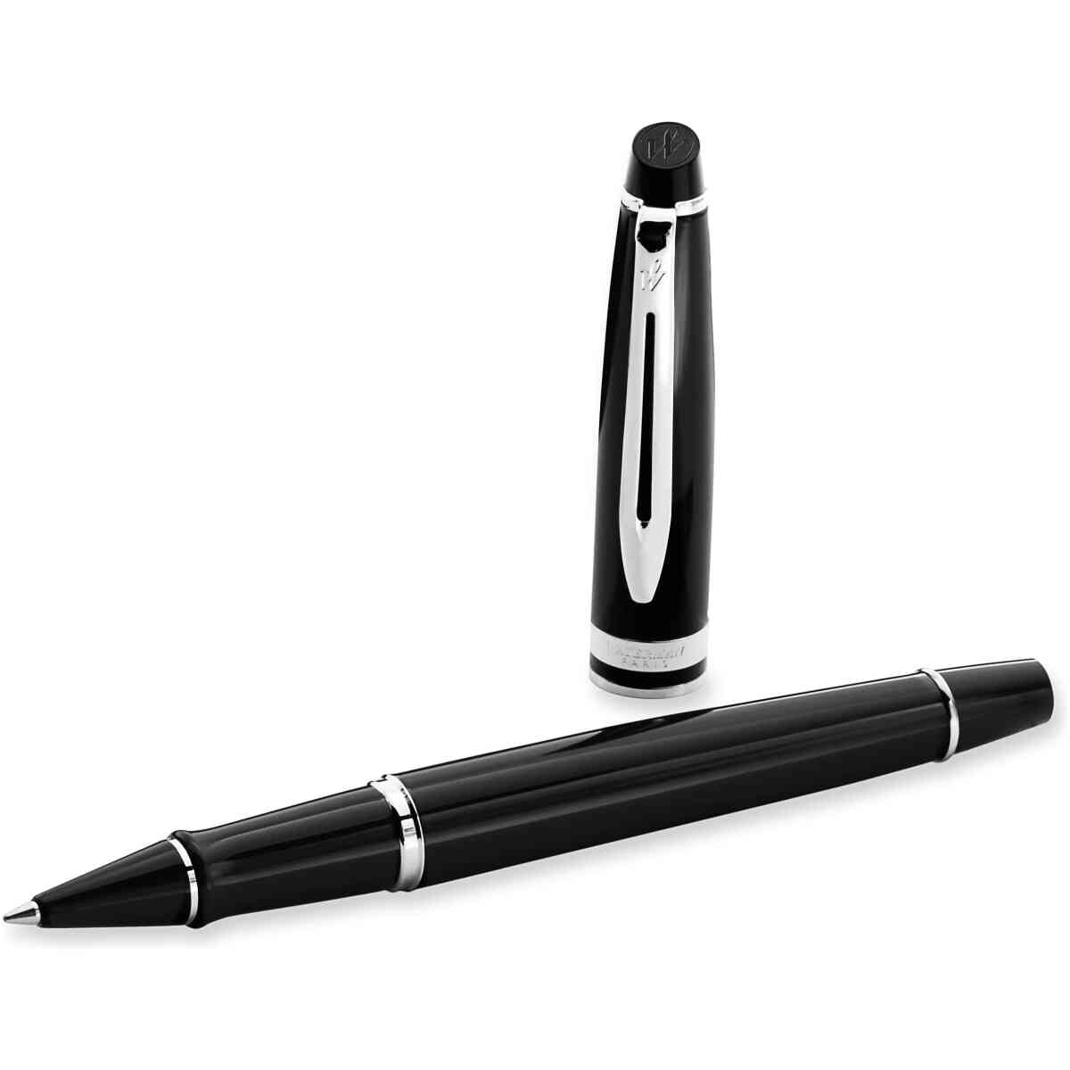 Waterman Expert Matte Black Chrome Rollerballpenna