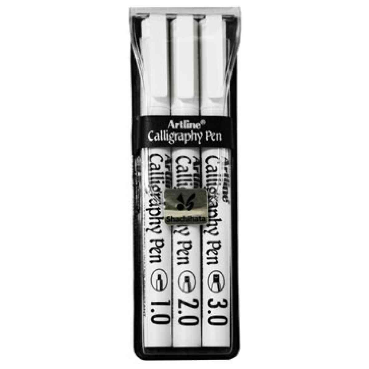 Artline Calligraphy Pen svart 3-pack (3)