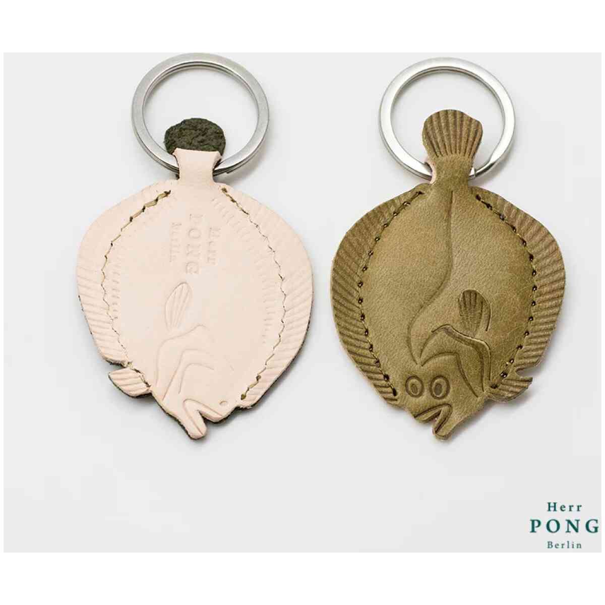 Turbot Flat Fish Keychain