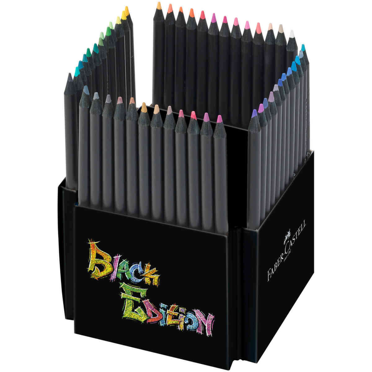 Black Edition colour pencils, cardboard box of 50