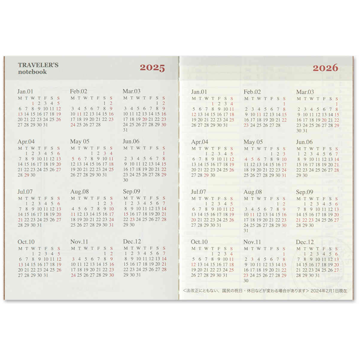 2025 Weekly Diary Passport Size - Bild 4