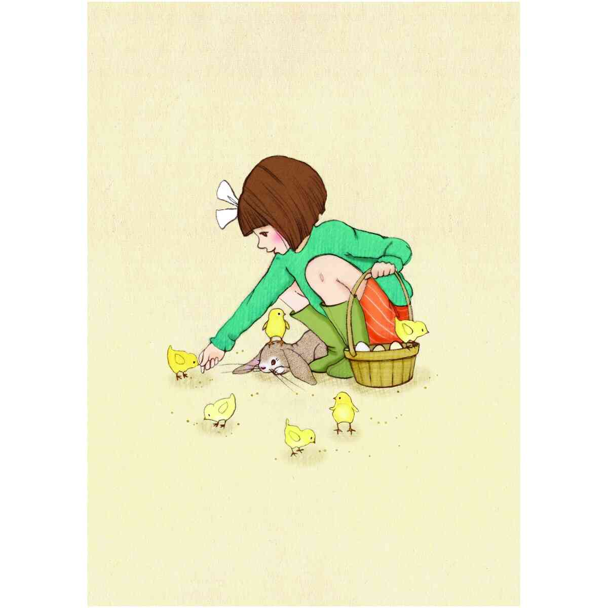 Feed the chicks, Postcard