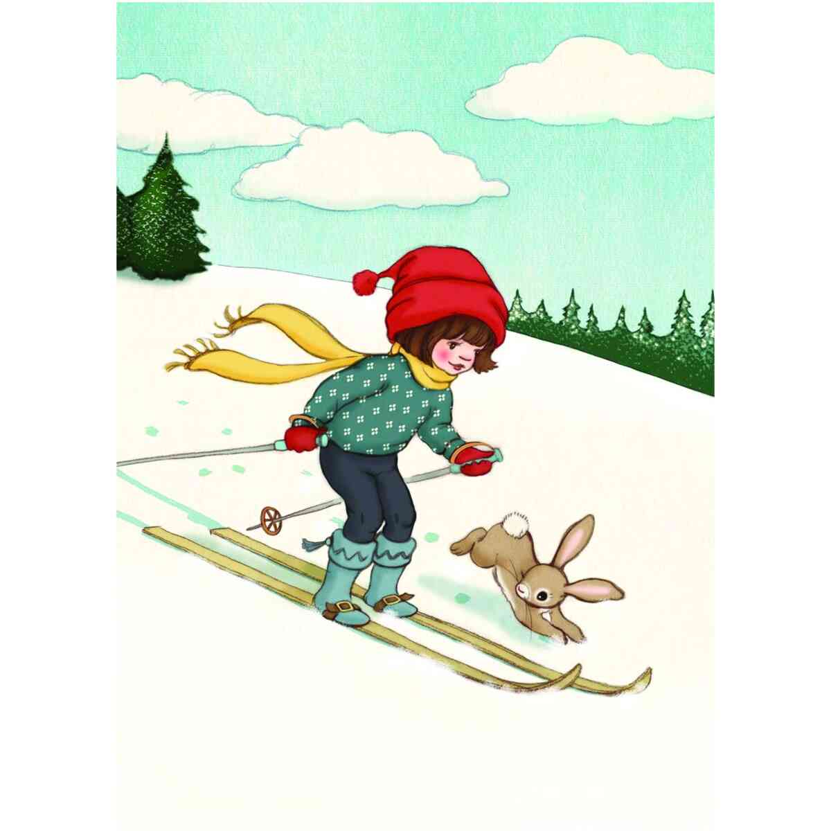 Ski With Me, Postcard