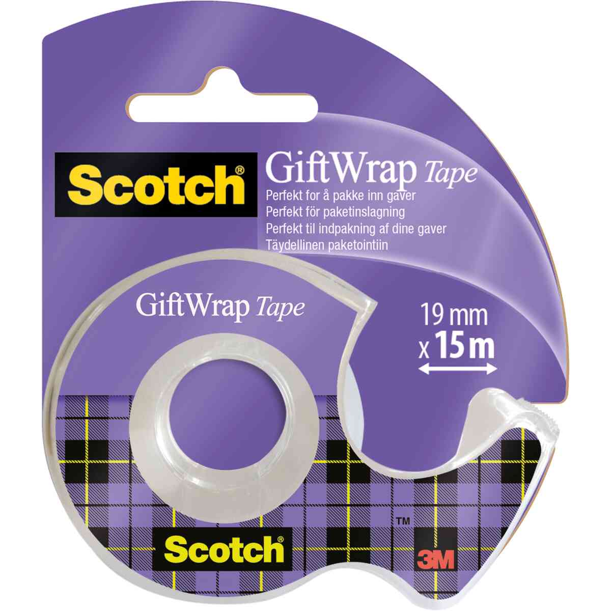 Tejp giftwrap 19mm x 15m