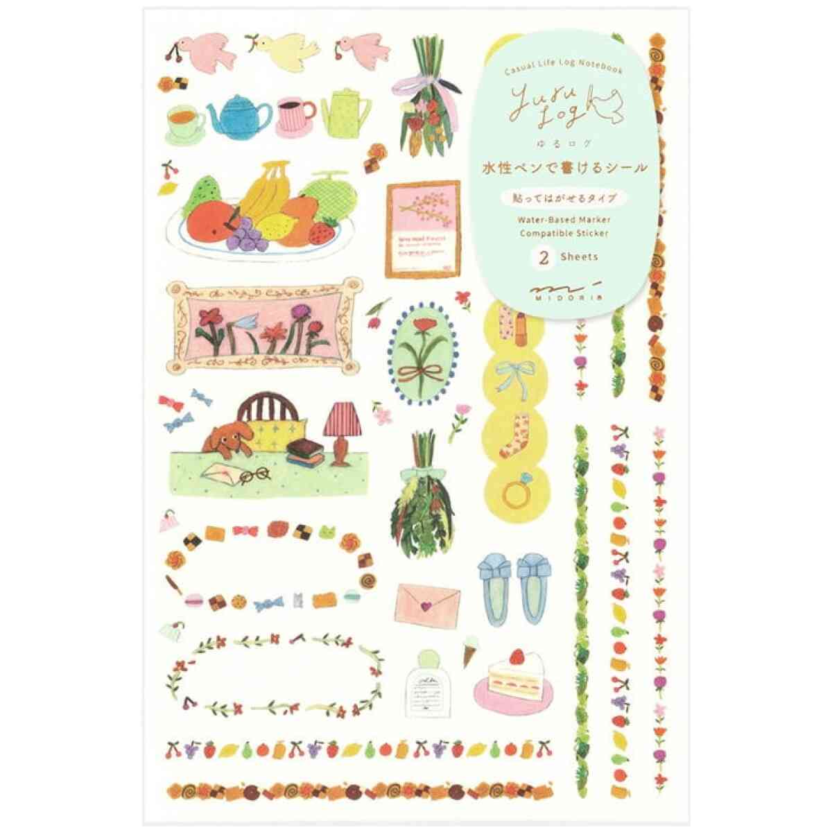 Yuru Log Sticker Two Sheets My Life