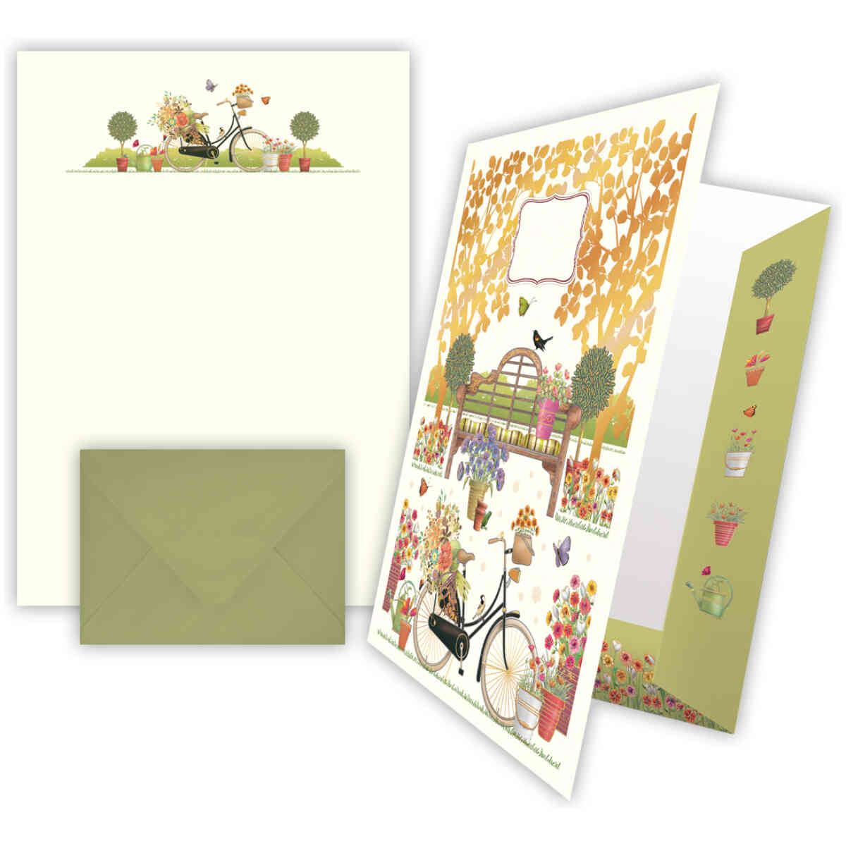 Garden, Writing paper in Keepsake Folder